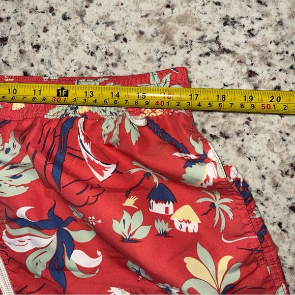 Polo Ralph Lauren Swim Trunks XL Pink Coral Netted Hawaiian Sail Boat Palm Tree - Picture 5 of 6